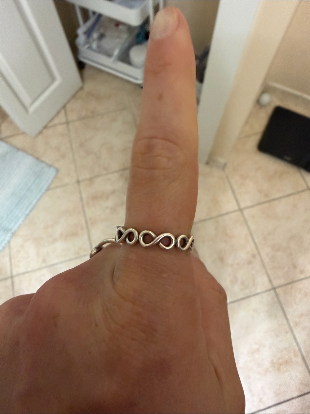 Pandora Silver Infinity Twist Ring - Silver